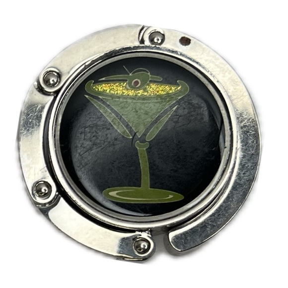 Purse Handbag Magnetic Table Side Portable Hook Crystal Flower Extension Bag - Picture 5 of 13